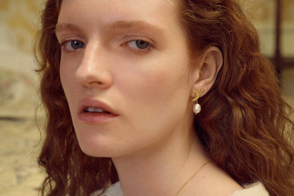 Gabrielle øreringe - forgyldt